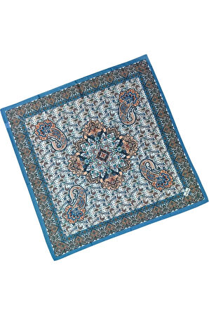 Prime Pamuk Etnik Desenli Eşarp 90x90 cm