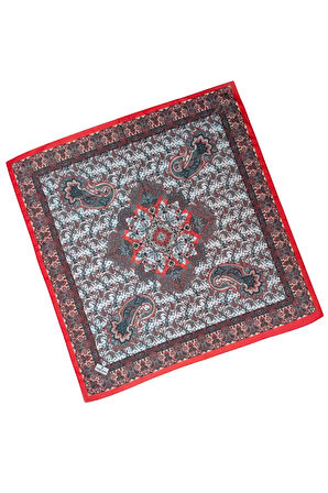 Prime Pamuk Etnik Desenli Eşarp 90x90 cm