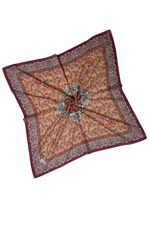 Prime Pamuk Etnik Desenli Eşarp 90x90 cm