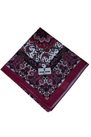 Prime Pamuk Etnik Desenli Eşarp 90x90 cm