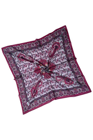 Prime Pamuk Etnik Desenli Eşarp 90x90 cm
