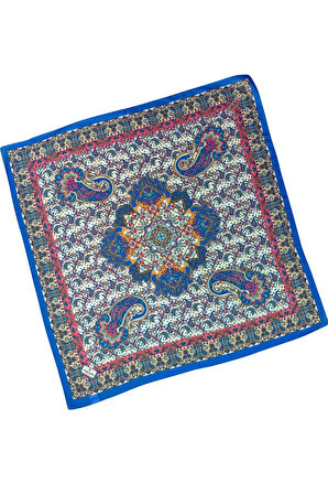 Prime Pamuk Etnik Desenli Eşarp 90x90 cm