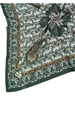 Prime Pamuk Etnik Desenli Eşarp 90x90 cm