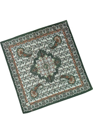 Prime Pamuk Etnik Desenli Eşarp 90x90 cm