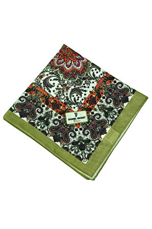 Prime Pamuk Etnik Desenli Eşarp 90x90 cm