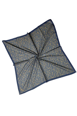 Mim Prime Pamuk Çiçek Desenli Eşarp 90x90 cm