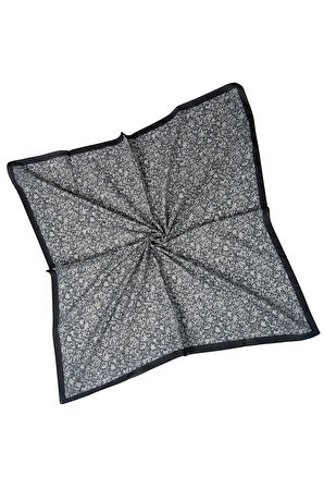 Mim Prime Pamuk Çiçek Desenli Eşarp 90x90 cm