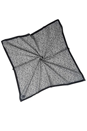 Mim Prime Pamuk Çiçek Desenli Eşarp 90x90 cm