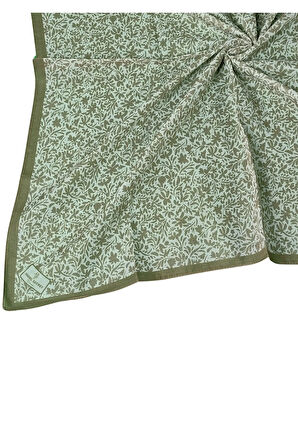 Mim Prime Pamuk Çiçek Desenli Eşarp 90x90 cm