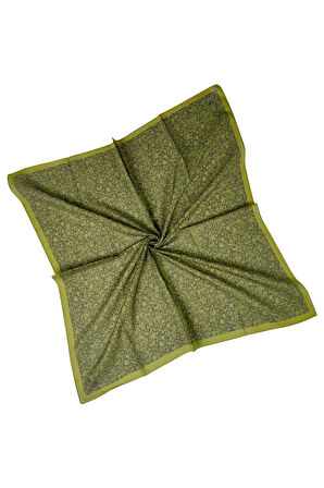 Mim Prime Pamuk Çiçek Desenli Eşarp 90x90 cm