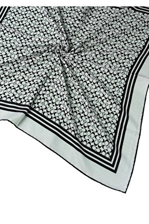 Işıl İpek C Desen Cotton Vual Eşarp 90x90 cm