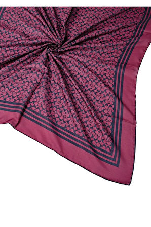 Işıl İpek C Desen Cotton Vual Eşarp 90x90 cm