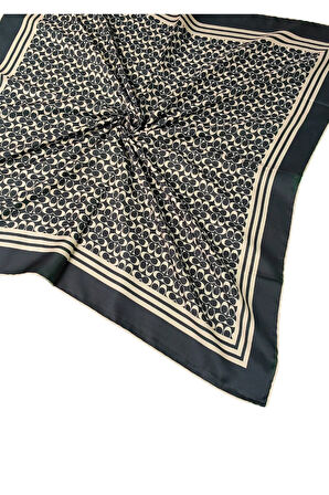 Işıl İpek C Desen Cotton Vual Eşarp 90x90 cm