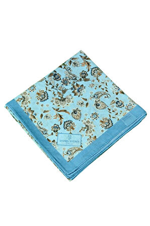 Prime Pamuk Çiçek Desenli Eşarp 90x90 cm