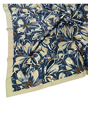 Vav İpek Kadın Micro Twill Sport Çiçek Desenli Eşarp
