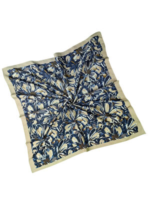 Vav İpek Kadın Micro Twill Sport Çiçek Desenli Eşarp