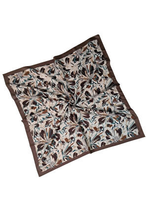 Vav İpek Kadın Micro Twill Sport Çiçek Desenli Eşarp