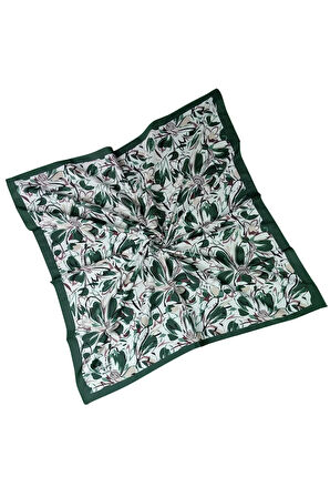 Vav İpek Kadın Micro Twill Sport Çiçek Desenli Eşarp