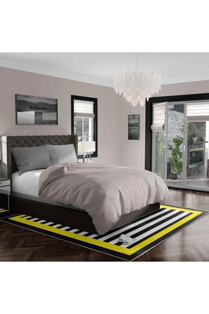 Kaymaz Taban Yıkanabilir Halı – Mutfak, Salon, Yatak Odası için Modern Dijital Baskı Halı (SLNHALI89