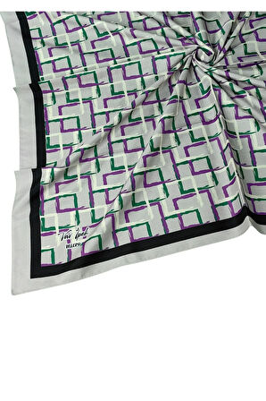 Vav İpek Kadın Micro Twill Sport Desenli Eşarp