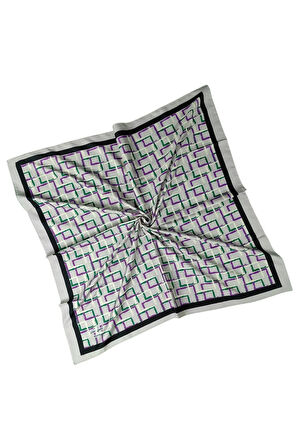 Vav İpek Kadın Micro Twill Sport Desenli Eşarp