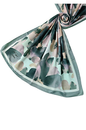 Vav İpek Soft Pamuk Şal 75x190 cm - Çiçek Desenli