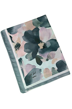 Vav İpek Soft Pamuk Şal 75x190 cm - Çiçek Desenli