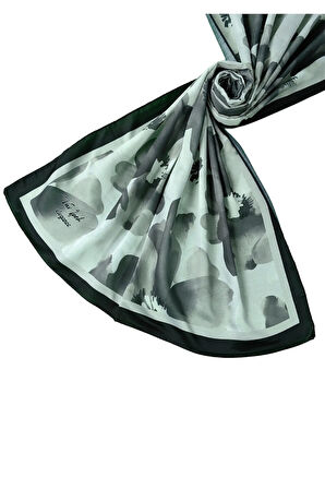 Vav İpek Soft Pamuk Şal 75x190 cm - Çiçek Desenli