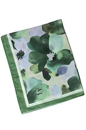 Vav İpek Soft Pamuk Şal 75x190 cm - Çiçek Desenli