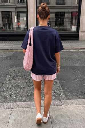 Vintage Retro Pembe Pink Baskılı Tasarım Tshirt