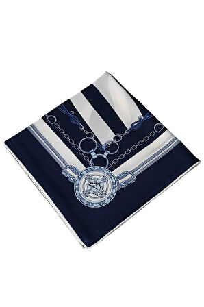 VESİ Eşarp Zincir Desenli Sport Twill Eşarp 120x120 cm