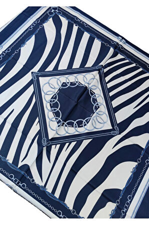 VESİ Eşarp Zincir Desenli Sport Twill Eşarp 120x120 cm