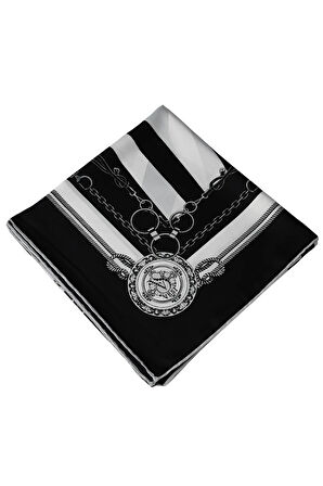 VESİ Eşarp Zincir Desenli Sport Twill Eşarp 120x120 cm