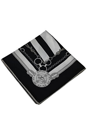 VESİ Eşarp Zincir Desenli Sport Twill Eşarp 120x120 cm