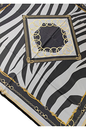 VESİ Eşarp Zincir Desenli Sport Twill Eşarp 120x120 cm