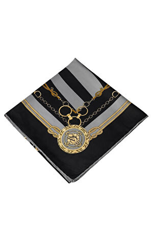 VESİ Eşarp Zincir Desenli Sport Twill Eşarp 120x120 cm