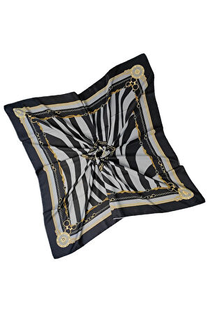 VESİ Eşarp Zincir Desenli Sport Twill Eşarp 120x120 cm