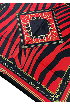 VESİ Eşarp Zincir Desenli Sport Twill Eşarp 120x120 cm