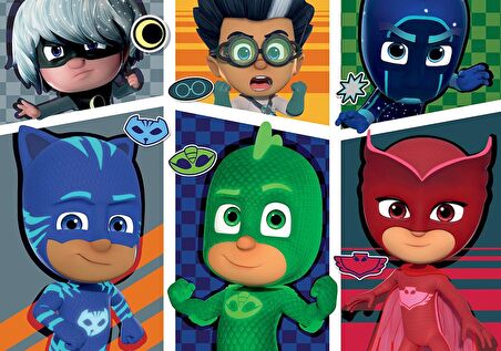 PJ MASKS Pijamaskeliler Kutulu Puzzle/Yapboz 200 Parça