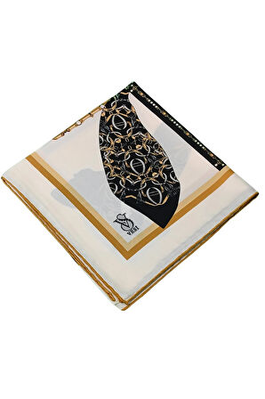 VESİ Eşarp Desenli Sport Twill Eşarp 120x120 cm