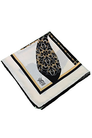 VESİ Eşarp Desenli Sport Twill Eşarp 120x120 cm