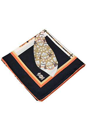 VESİ Eşarp Desenli Sport Twill Eşarp 120x120 cm