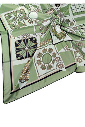 VESİ Eşarp Desenli Sport Twill Eşarp 120x120 cm