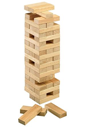 Pırıl Jenga Ahşap Denge Oyunu 54 Parça