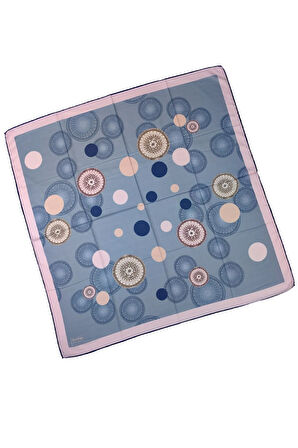 Emilya Kadın Fresh Şifon Desenli Geometrik Eşarp 90x90 cm