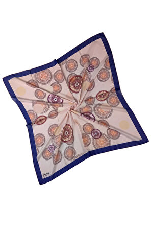 Emilya Kadın Fresh Şifon Desenli Geometrik Eşarp 90x90 cm