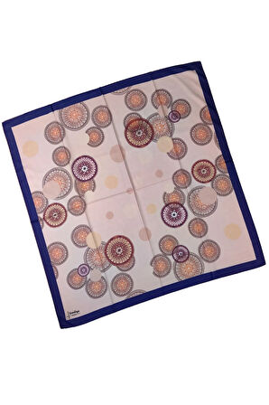 Emilya Kadın Fresh Şifon Desenli Geometrik Eşarp 90x90 cm