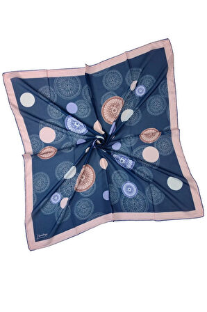 Emilya Kadın Fresh Şifon Desenli Geometrik Eşarp 90x90 cm