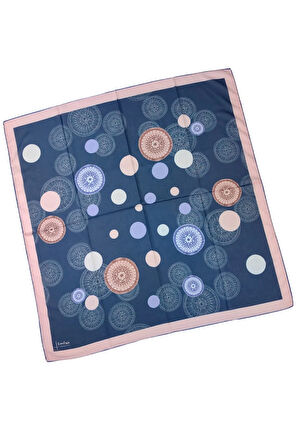 Emilya Kadın Fresh Şifon Desenli Geometrik Eşarp 90x90 cm