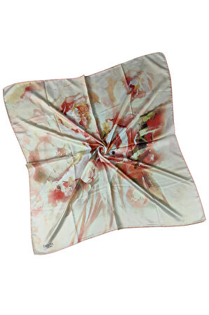 Emilya Rayon Çiçek Desenli Eşarp 90x90 cm